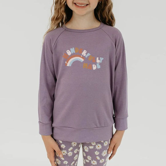 Baby/Kid's/Youth 'Wonderfully Made' Pullover | Violet