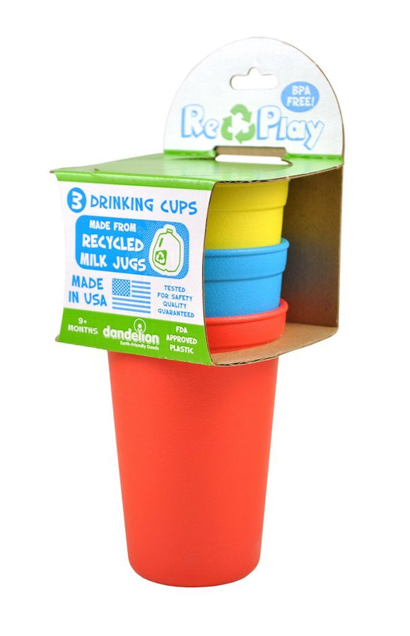 3 Pack Drinking Cups Primary